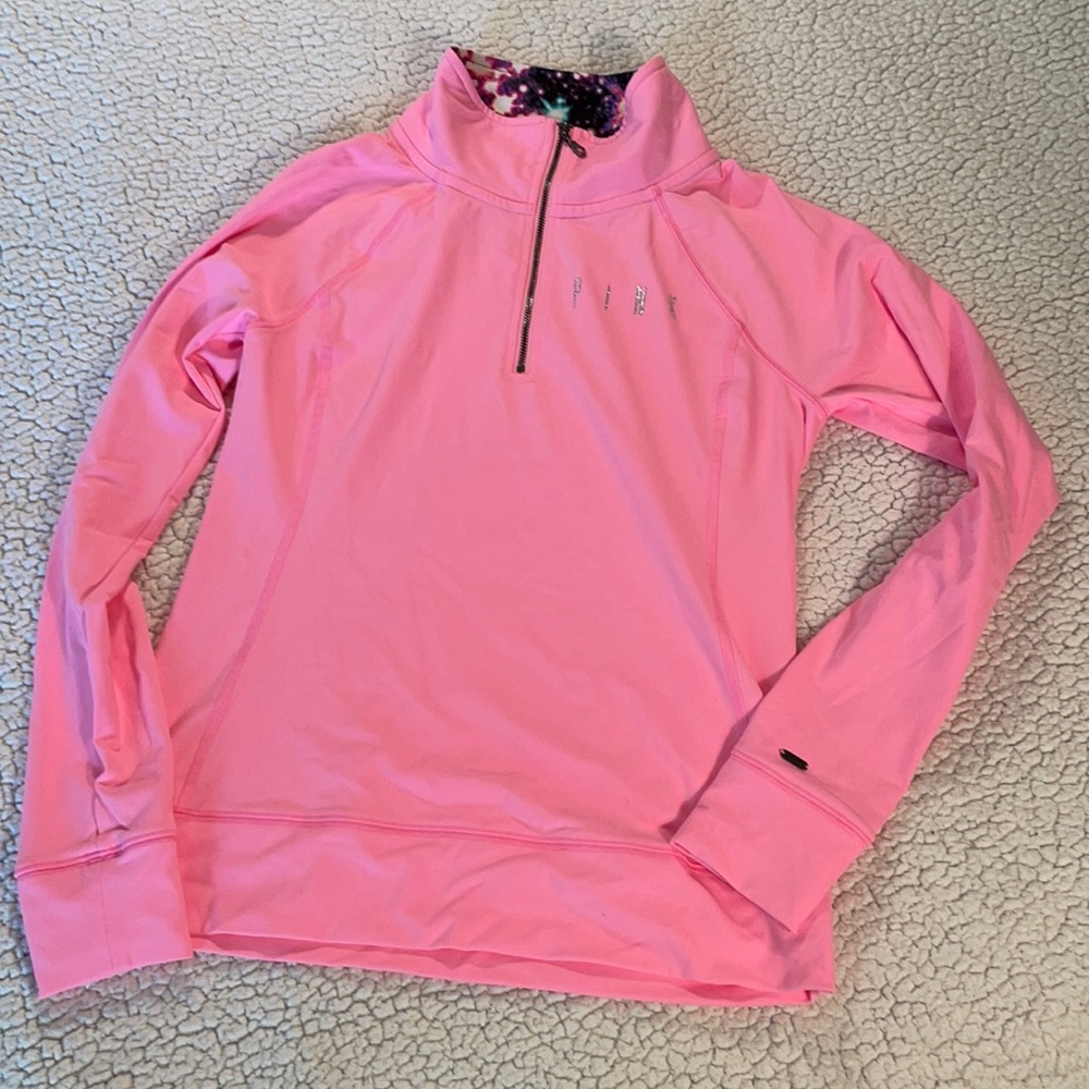 VS pink quarter zip